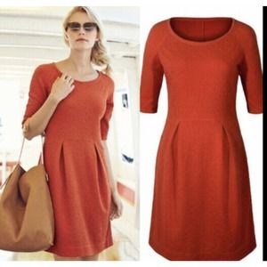 PERUVIAN CONNECTION Kouros Brocade Dress Orange L